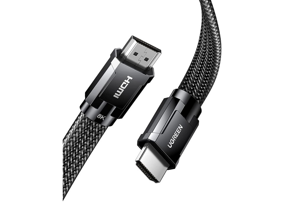 Ugreen HDMI v2.1 8K @ 60Hz, eARC, 48Gbps, HDR, Flat Cable with Nylon Weave, 3m. - 20229