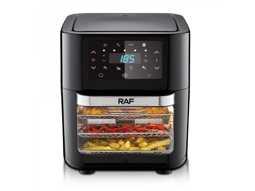 RAF R5293 Air Fryer, Φριτέζα Αέρος XXL 16lt για Υγιεινό Μαγείρεμα, 1700W, 8 Preset Menus & 6 Εξαρτήματα Μαγειρικής