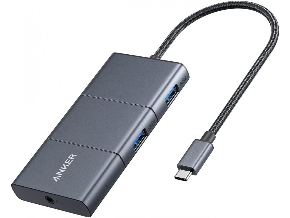 Anker PowerExpand 6-in-1 Type-C Hub 4K@60Hz HDMI + 2* 10Gbps USB-A 3.1 Gen2 + 100W PD Charging - ΑΝΟΙΓΜΕΝΗ ΣΥΣΚΕΥΑΣΙΑ