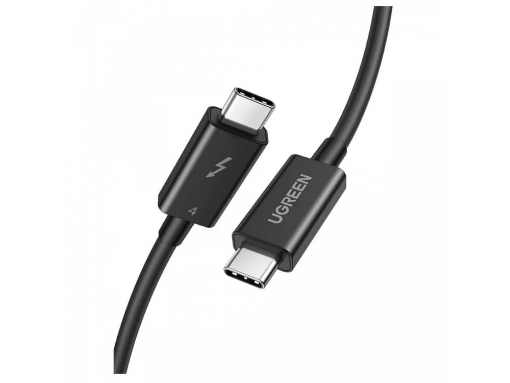 Ugreen Καλώδιο USB-C σε USB-C 2μ. Thunderbolt 4.0 100W / 40Gbps, USB 4.0, 8K@60Hz, Μαύρο