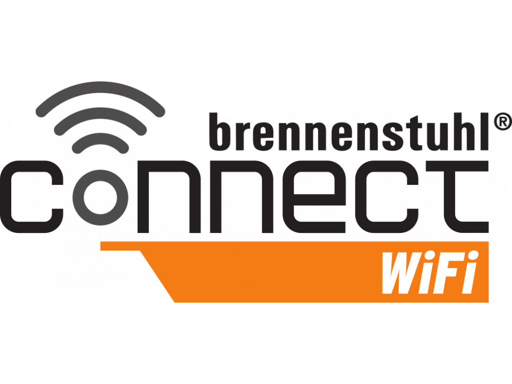 Brennenstuhl Connect WiFi socket, Smart Outlet (No Hub needed) IP44, WA 3000, Voice Control, Black