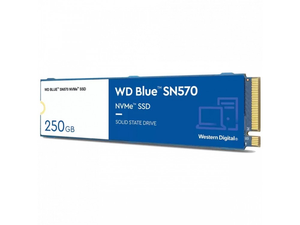 Western Digital BLUE SN570 250GB SSD NVMe Hard Drive, 3D M.2 2280 NVMe PCIe Gen3