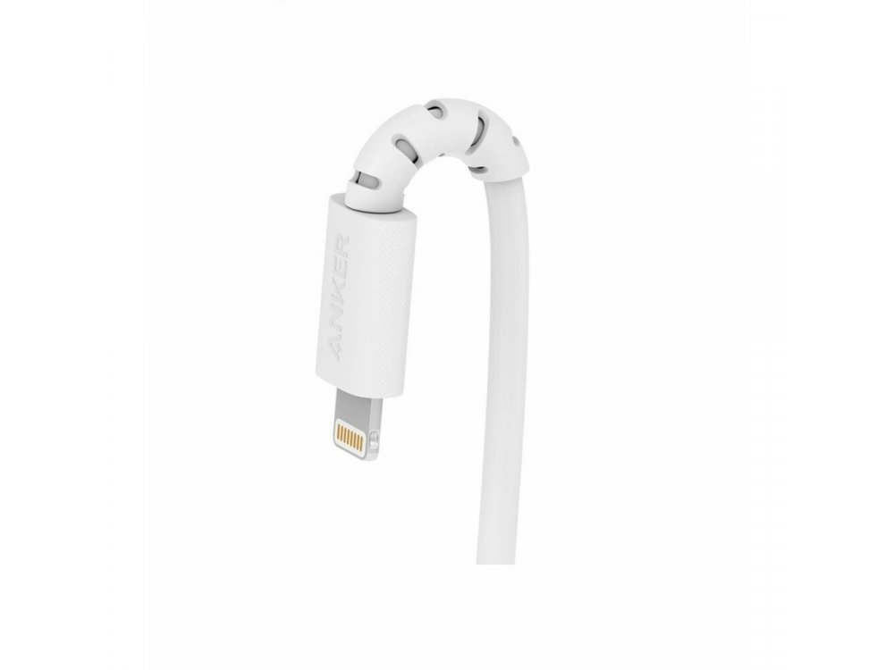 Anker PowerLine Select 1.8μ. Lightning Καλώδιο σε USB-C για Apple iPhone / iPad / iPod MFi & PD Φόρτιση, Λευκό - A8613H21