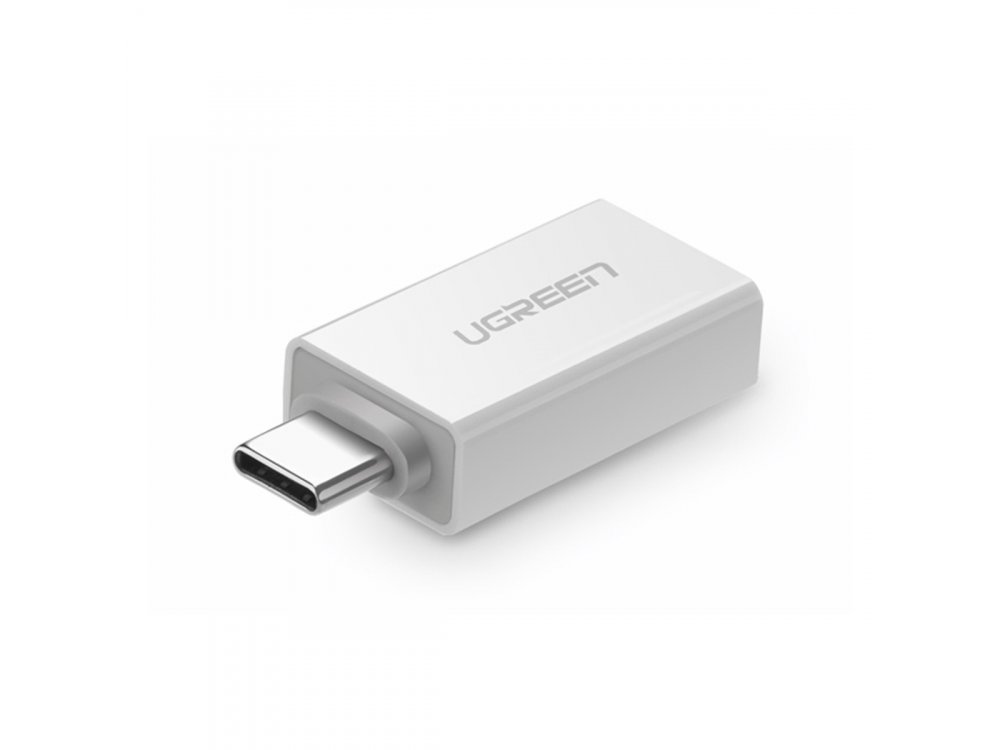 Ugreen Αντάπτορας USB-C σε USB 3.0 Θηλυκό, OTG Adapter USB-A Female to USB-C Male - 30155, Ασημί