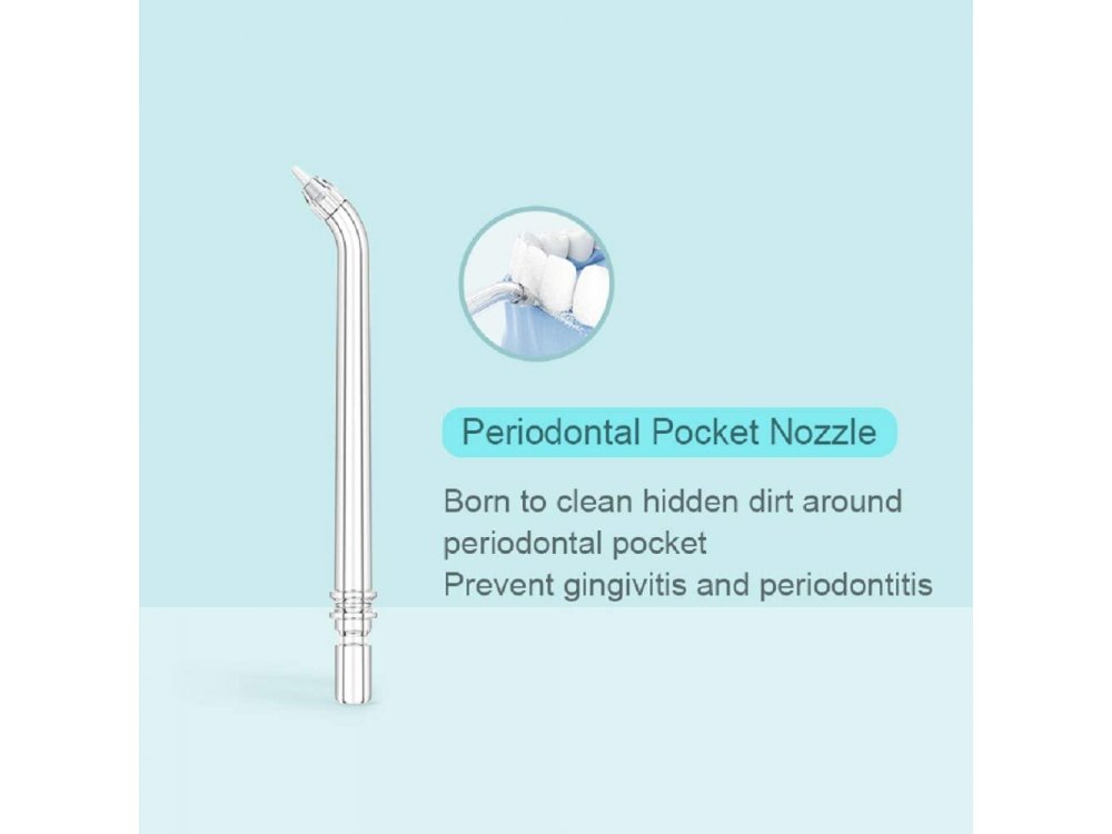 DR.BEI by Xiaomi GF3 Irrigator Nozzles, Spare Parts for Electric DR.BEI GF3 Dental Flosser, Set of 2, Periodontal