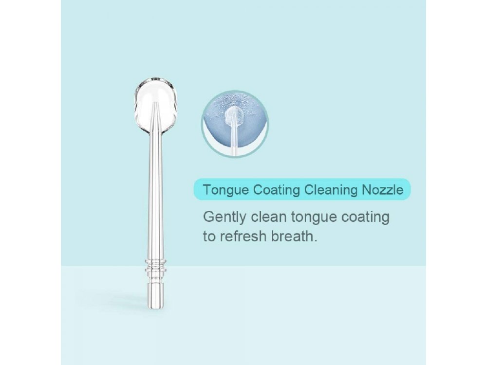 DR.BEI by Xiaomi GF3 Tongue Cleaner, Spare heads for Electric DR.BEI GF3 Dental Flosser, Set of 2, Tongue Coating