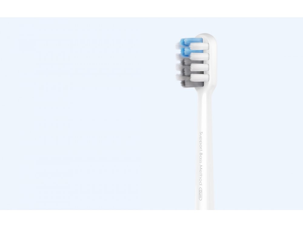 DR.BEI by Xiaomi Spare Heads with TORAY & DuPont Fiber for Electric Toothbrush DR.BEI C01, Set of 2, Sensitive