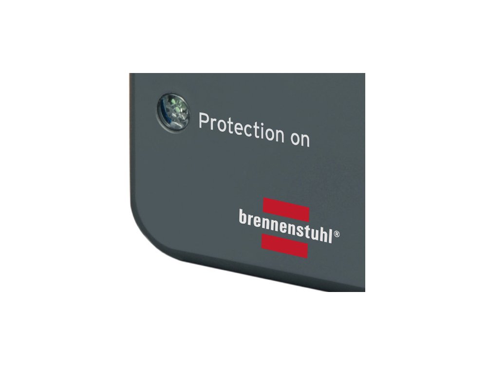 Brennenstuhl Primera Surge Protection Adapter, Voltage Protector 13.500A, with Operation Indication, Anthracite