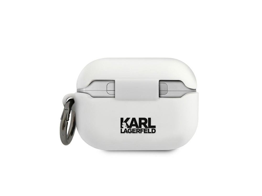 Karl Lagerfeld AirPods Pro Karl's Head Silicone Case, White