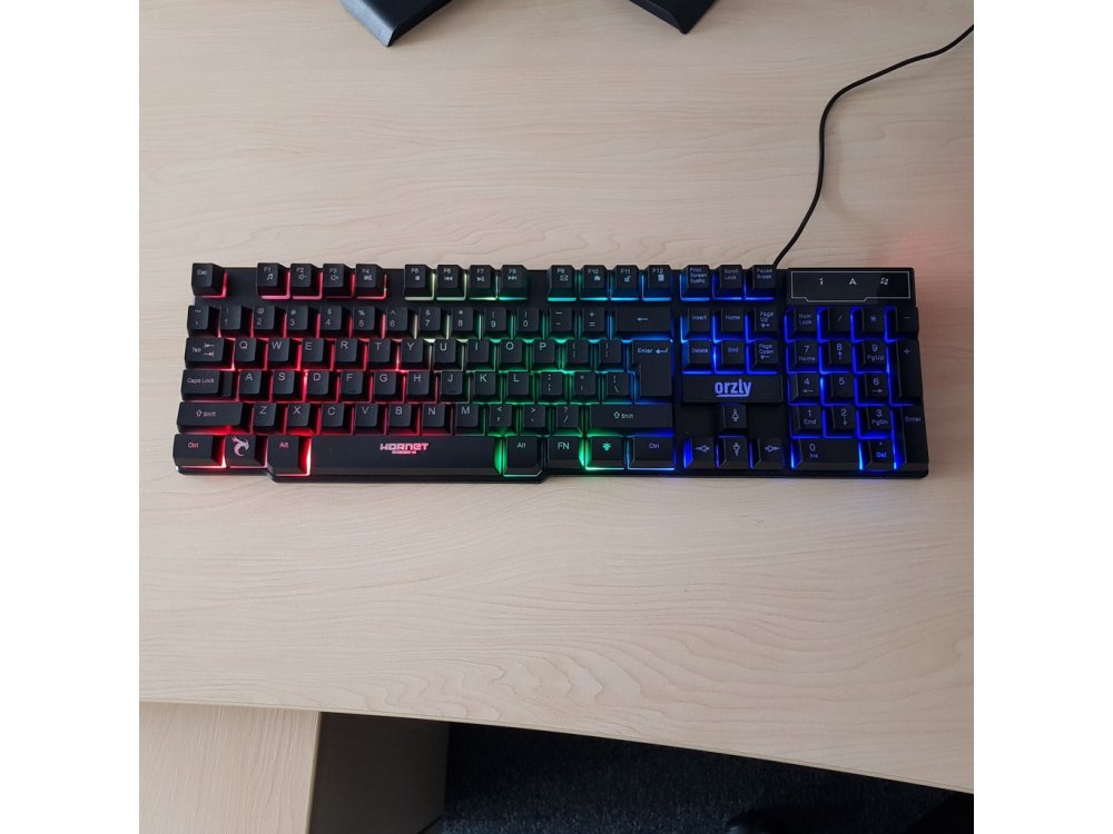 Orzly RX250-K, RGB Gaming Keyboard (PC / PS4 / Xbox)