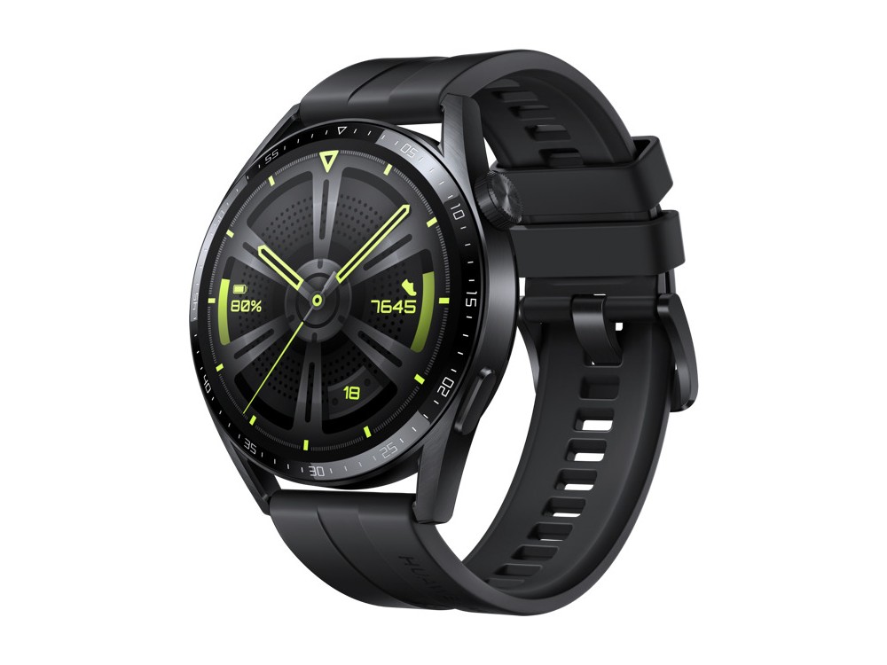Huawei Watch GT 3 46mm Active, Smartwatch Waterproof with Oscilloscope & Display AMOLED, Black