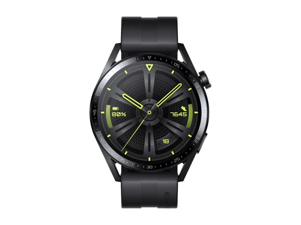 Huawei Watch GT 3 46mm Active, Smartwatch Waterproof with Oscilloscope & Display AMOLED, Black