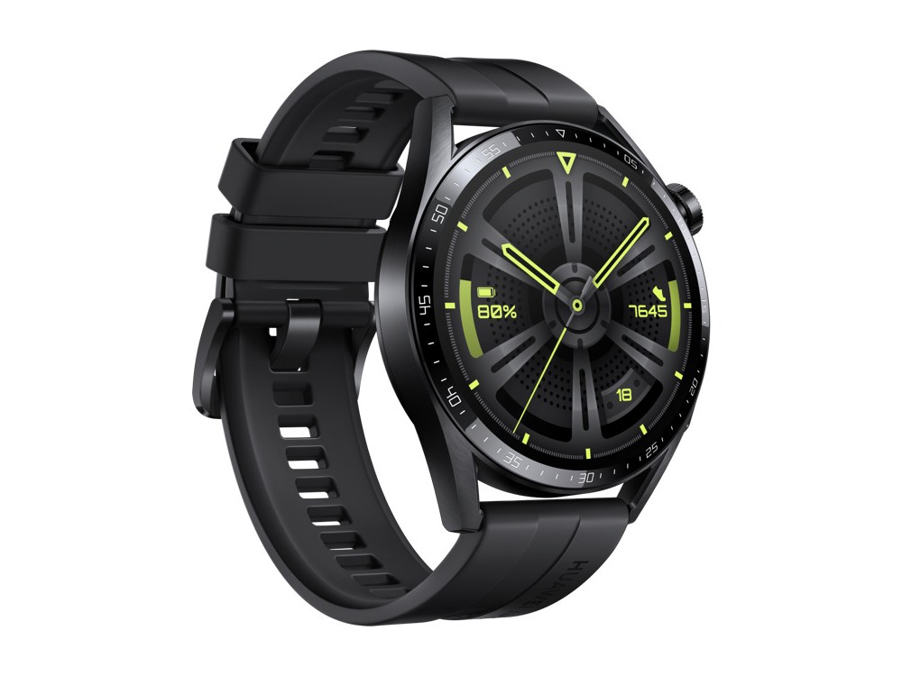Huawei Watch GT 3 46mm Active, Smartwatch Waterproof with Oscilloscope & Display AMOLED, Black