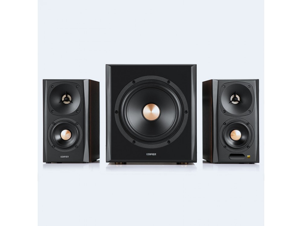 Edifier S360DB Computer Speakers 2.1 with 150W Power & Bleutooth Connection, Brown