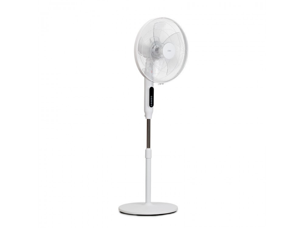 Osio OSF-9015 Silent Floor Fan 24 Speeds 24W, 16” with BLDC Motor, Display & Remote Control, White