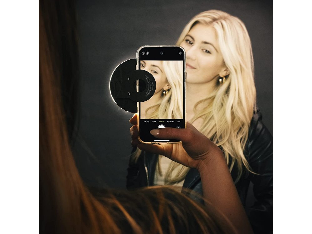 LuMee Studio LED Ring Selfie Light Βοηθητικό Φως για Smartphones, Επαναφορτιζόμενο, Black