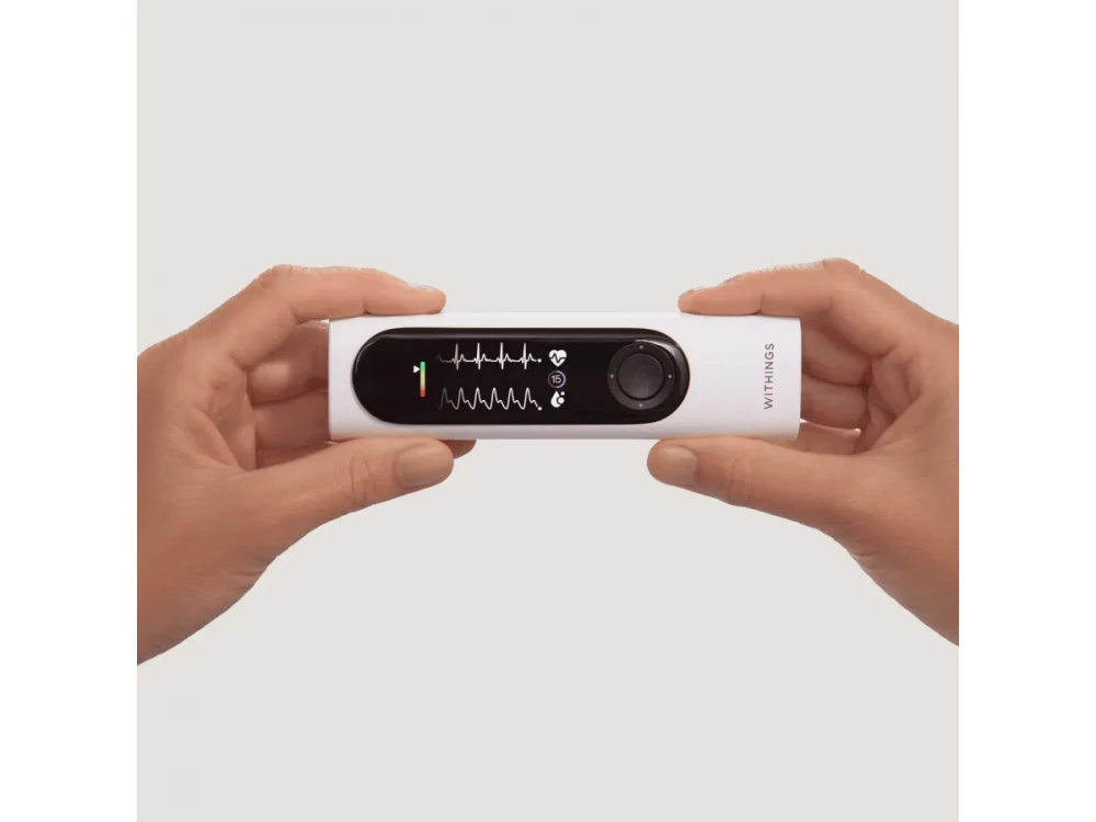 Withings BeamO 4-in-1 Health MultiScan, Πολυσυσκευή Υγείας με Θερμόμετρο Χωρίς Επαφή, Στηθοσκόπιο, ΗΚΓ & Οξύμετρο - OPEN CASE