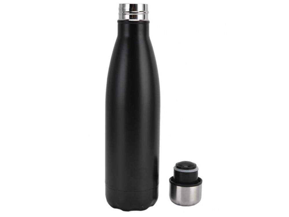 AJ Stainless Steel Water Bottle Double Walled & BPA Free, Θερμός Ανοξείδωτο, 1000ml, Black