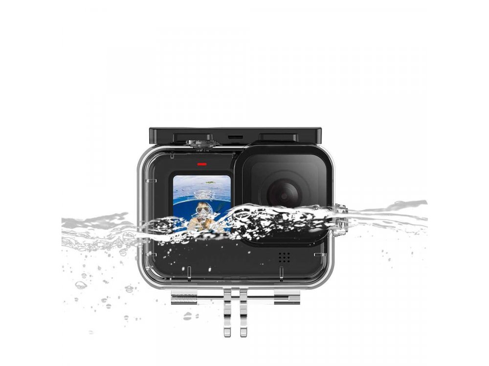Tech-Protect GoPro Hero 9 Waterproof Case / Waterproof Case for Action Camera GoPro, Transparent