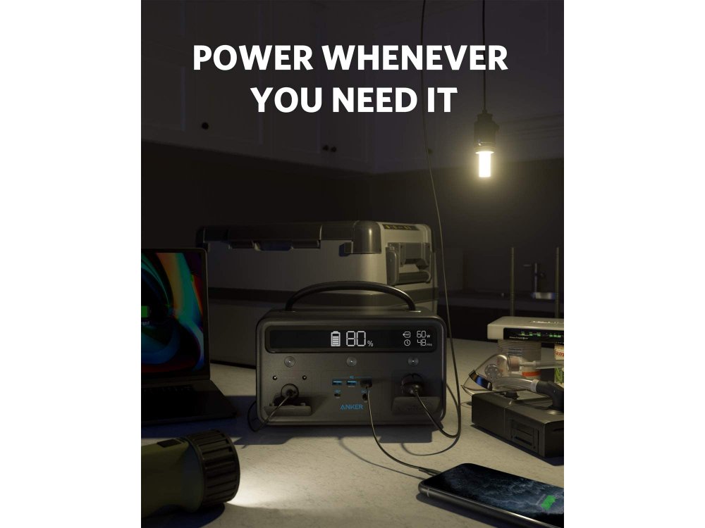 Anker PowerHouse II 400 Portable Power Station, Φορητός Σταθμός Ενέργειας 108k mAh, 300 W/388.8 Wh, 220 AC, 60W USB-C PD