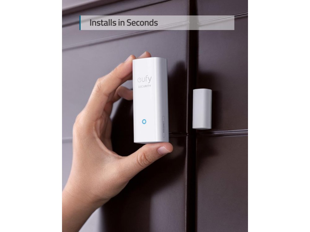 Anker Eufy Entry Sensor, Ανιχνευτής Εισόδου για Πόρτα / Παραθύρο για χρήση με EufyCam Κέντρο (HomeBase 2) - T89000D4