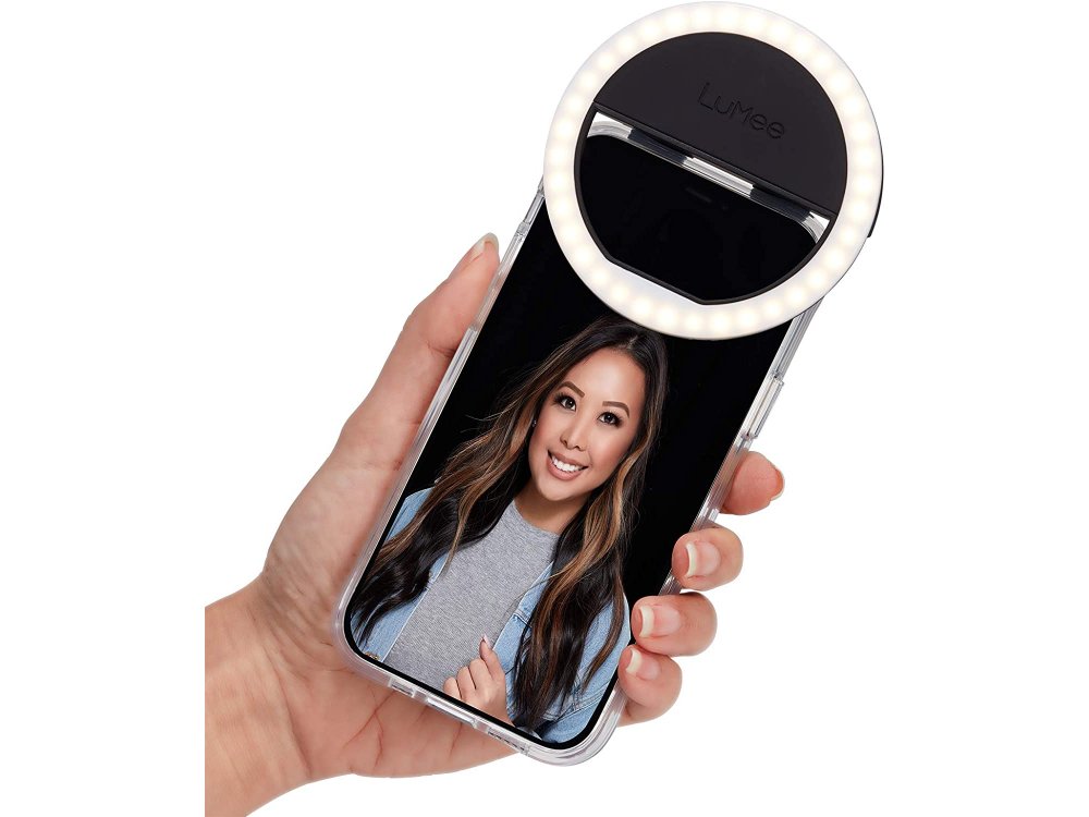 LuMee Studio LED Ring Selfie Light Βοηθητικό Φως για Smartphones, Επαναφορτιζόμενο, Black