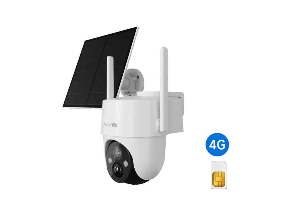 Arenti GO3G + SP2 Outdoor 4G IP Camera 2K σετ με Solar Panel, Ασύρματη με 4G/LTE, Νυχτερινή όραση,2-Way Audio & Motion detection