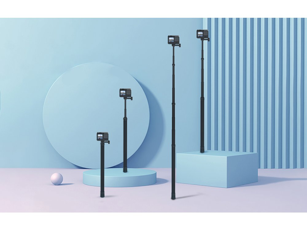 Telesin Carbon Fiber Selfie Stick για Action Camera (GoPro, DJI Osmo, Apeman, Xiaomi κ.α.) Επέκταση έως 300cm