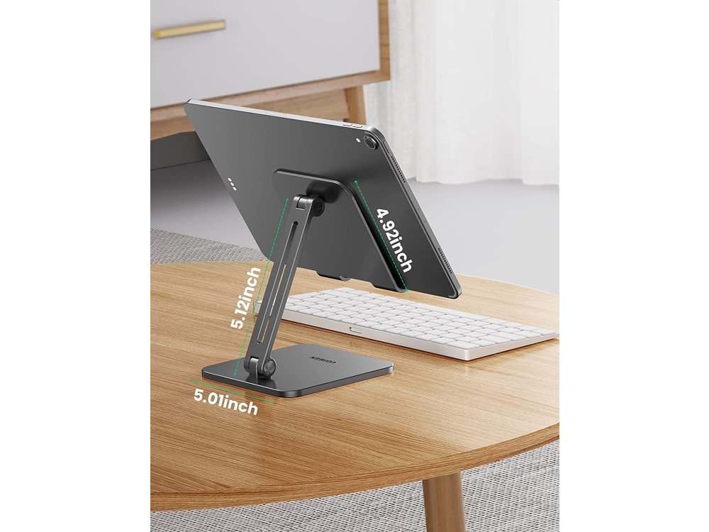 Ugreen Βάση/Stand Tablet Aluminum Ρυθμιζόμενη 270° για συσκευές 5"-12.9" - 40393, Anthracite