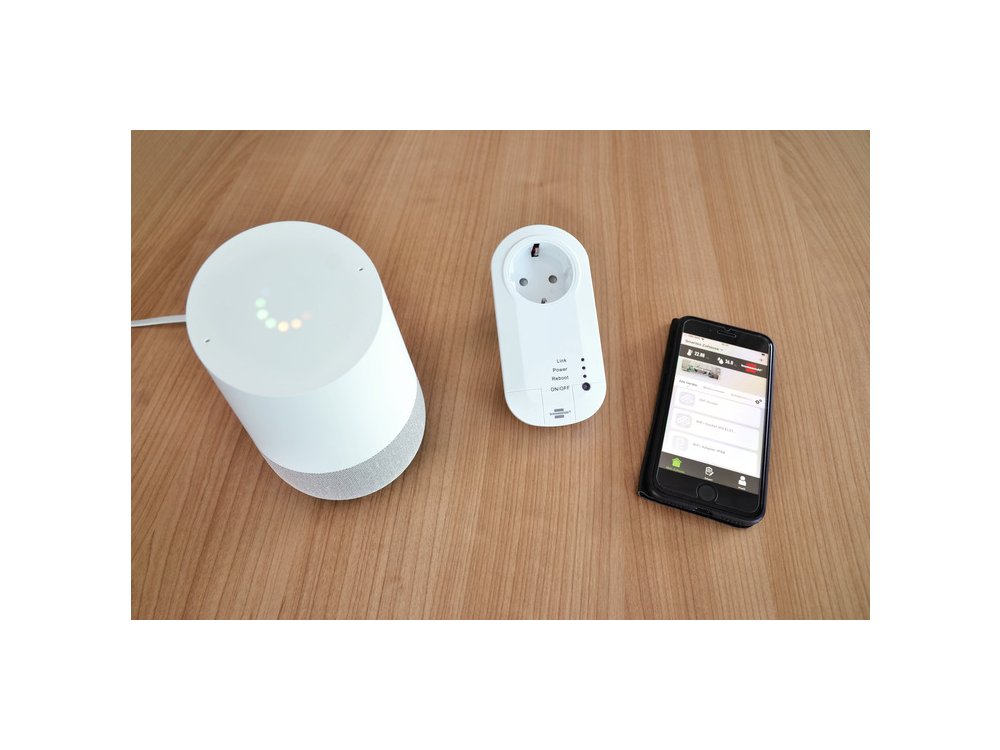 Brennenstuhl Connect WiFi socket, Έξυπνη Πρίζα (δε χρειάζεται Hub) & BrematicPRO Gateway 433MHz, WA 3600, Voice Control, Λευκή