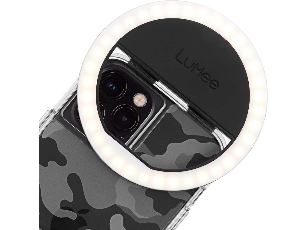 LuMee Studio LED Ring Selfie Light Βοηθητικό Φως για Smartphones, Επαναφορτιζόμενο, Black