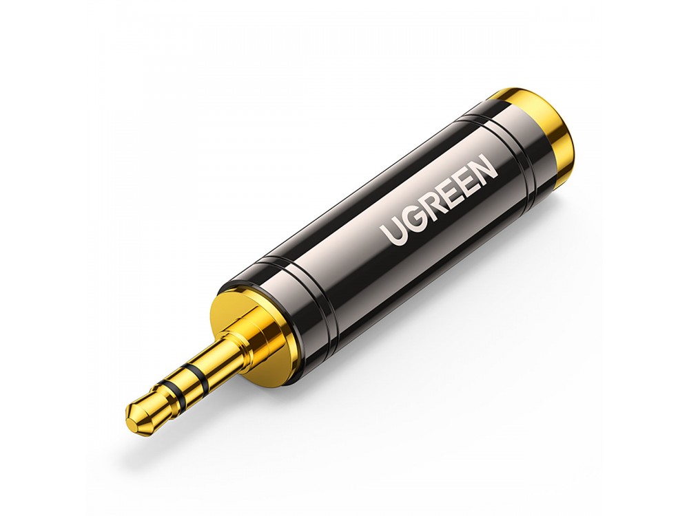 Ugreen Adapter 6.35mm Female to 3.5mm Male AUX, Golden - 60711