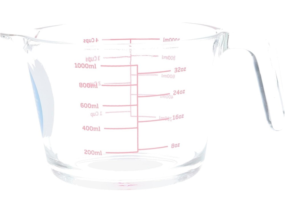 AJ Glass Dispenser Made of High Temperature Resistant BPA-Free Borosilicate Glass, 1lt