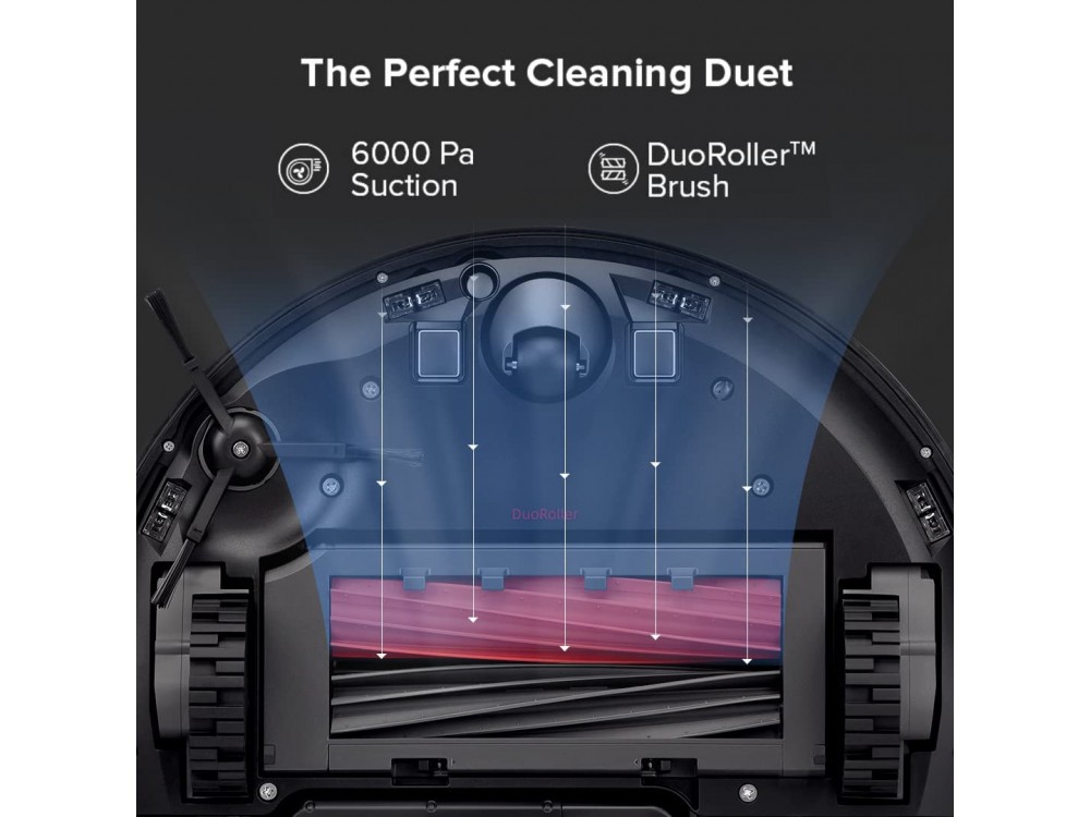 Roborock S8+ Smart Robot Vacuum / Mopping Cleaner με Λειτουργία Σφουγγαρίσματος Sonic, 6000Pa, Lidar & Auto Emptying, Λευκή