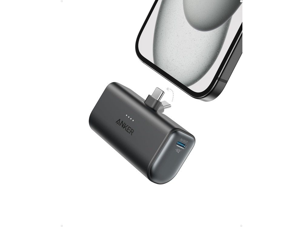 Anker Nano 5000 PD 22.5W USB-C Mini Power Bank 5.000mAh Power Delivery & PowerIQ 3.0, Black