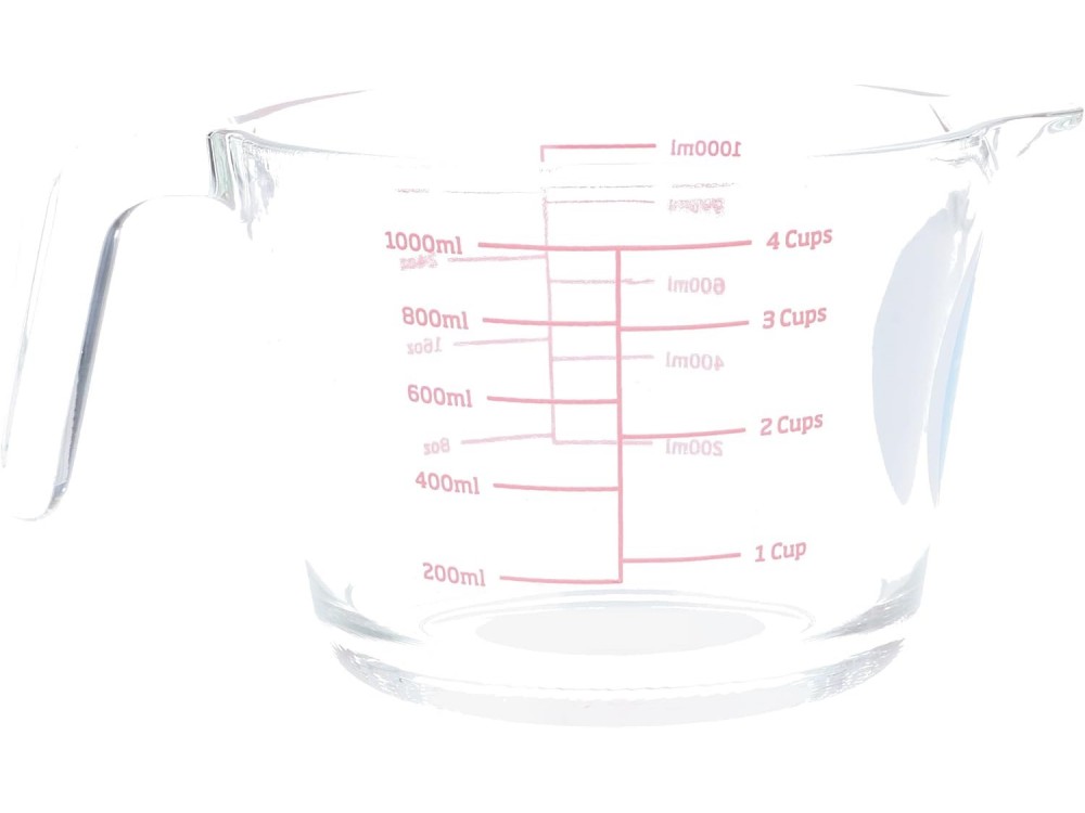AJ Glass Dispenser Made of High Temperature Resistant BPA-Free Borosilicate Glass, 1lt