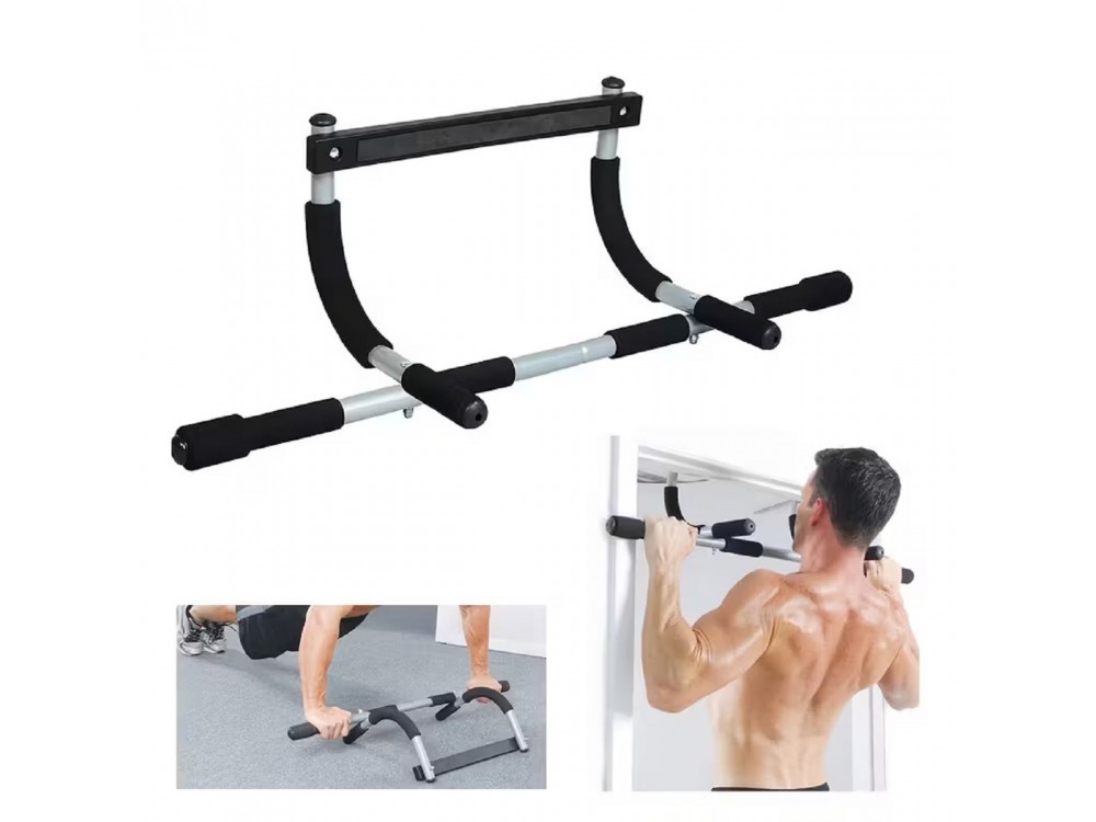 AJ Pull Up Bar, Μονόζυγο Πόρτας για Χρήστη έως 130kg, Black