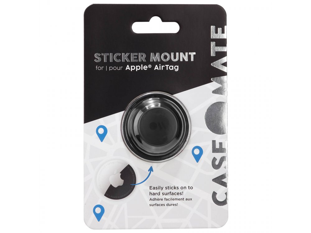 Case-Mate AirTag Sticker Mount, Αυτοκόλλητο Holder / Θήκη για Apple AirTags, Black