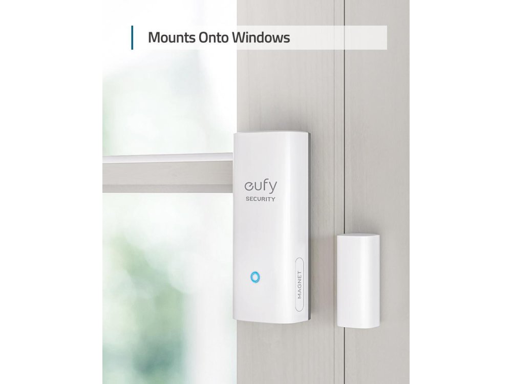 Anker Eufy Entry Sensor, Ανιχνευτής Εισόδου για Πόρτα / Παραθύρο για χρήση με EufyCam Κέντρο (HomeBase 2) - T89000D4