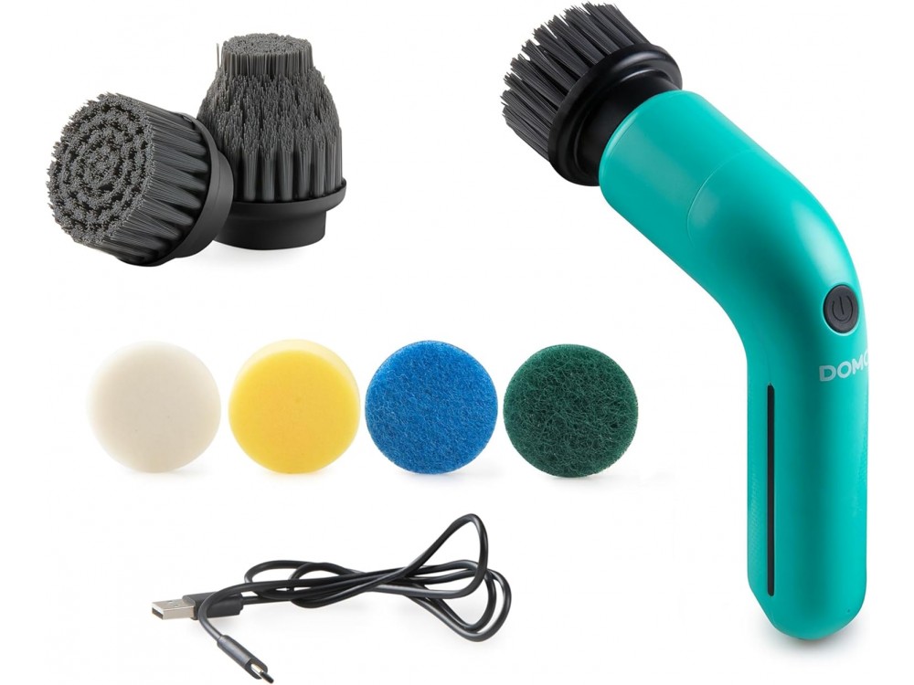 DOMO 6-in-1 Rechargeable cleaning brush, Rechargeable Cleaning Brush with 6 Heads