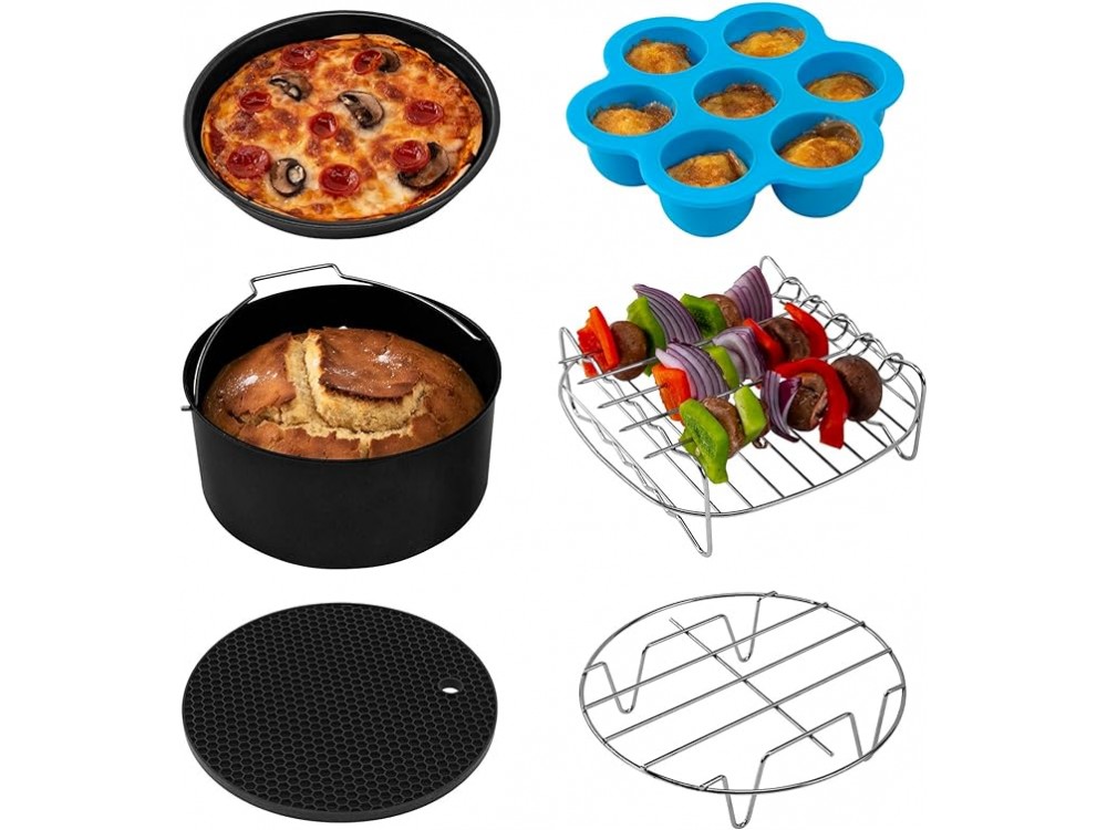 AJ Baking Delight Package, Cooking Accessories for Air Fryer, Set of 6 pcs