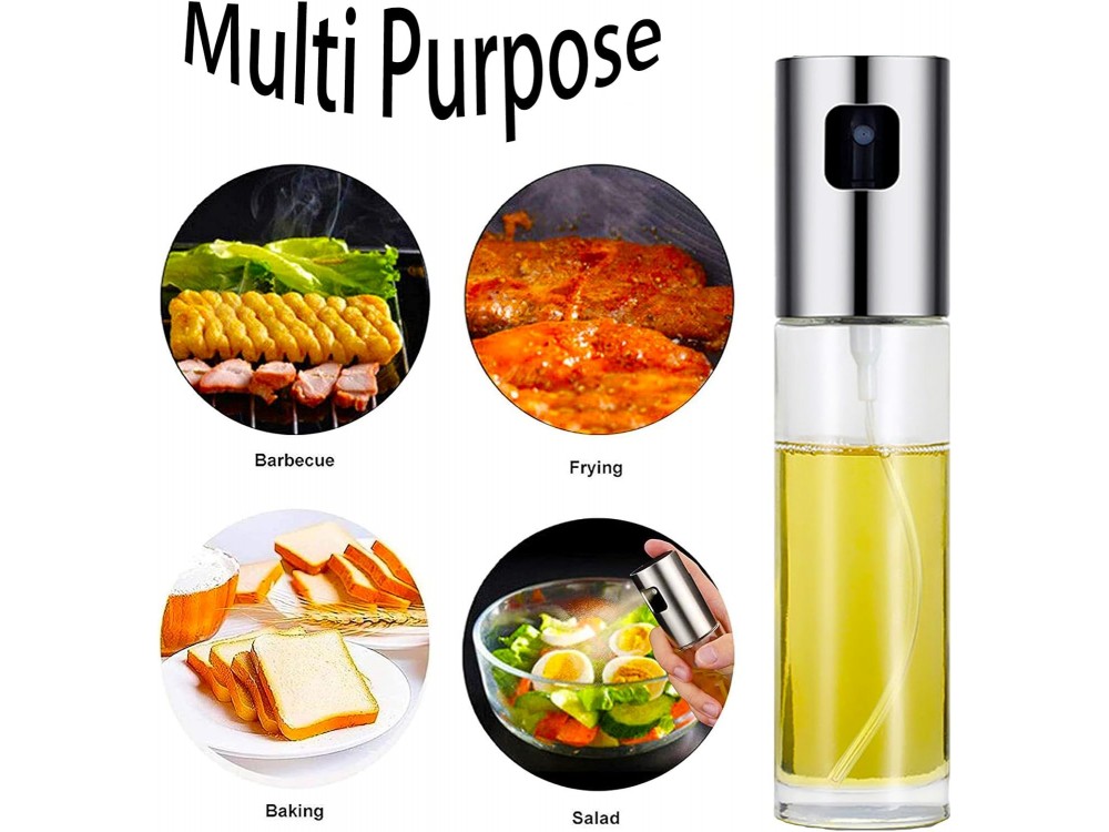 AJ 2-Pack Oil Glass Sprayer for Cooking, 100ml, Glass Oil Sprayer
