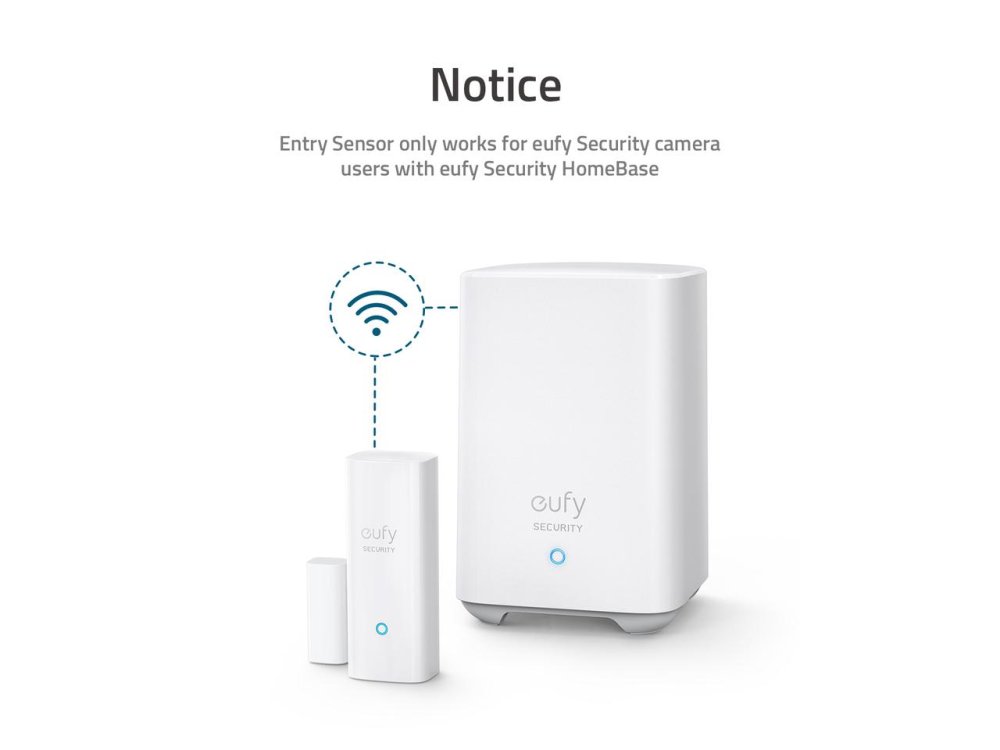 Anker Eufy Entry Sensor, Door / Window Input Detector for use with EufyCam Center (HomeBase 2) - T89000D4