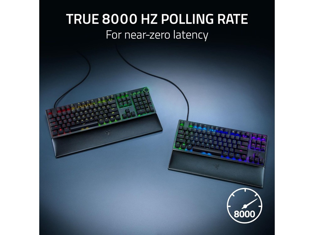 Razer HUNTSMAN V2 Gaming Mechanical Keyboard (Linear Optical Red Switches) With RGB Lighting