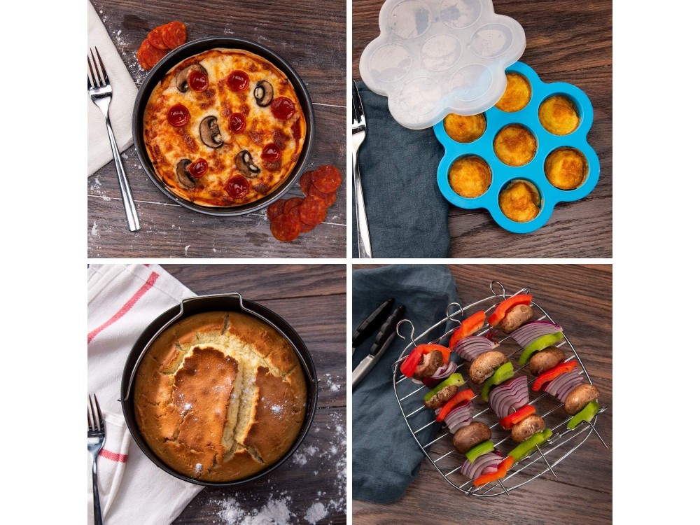 AJ Baking Delight Package, Cooking Accessories for Air Fryer, Set of 6 pcs