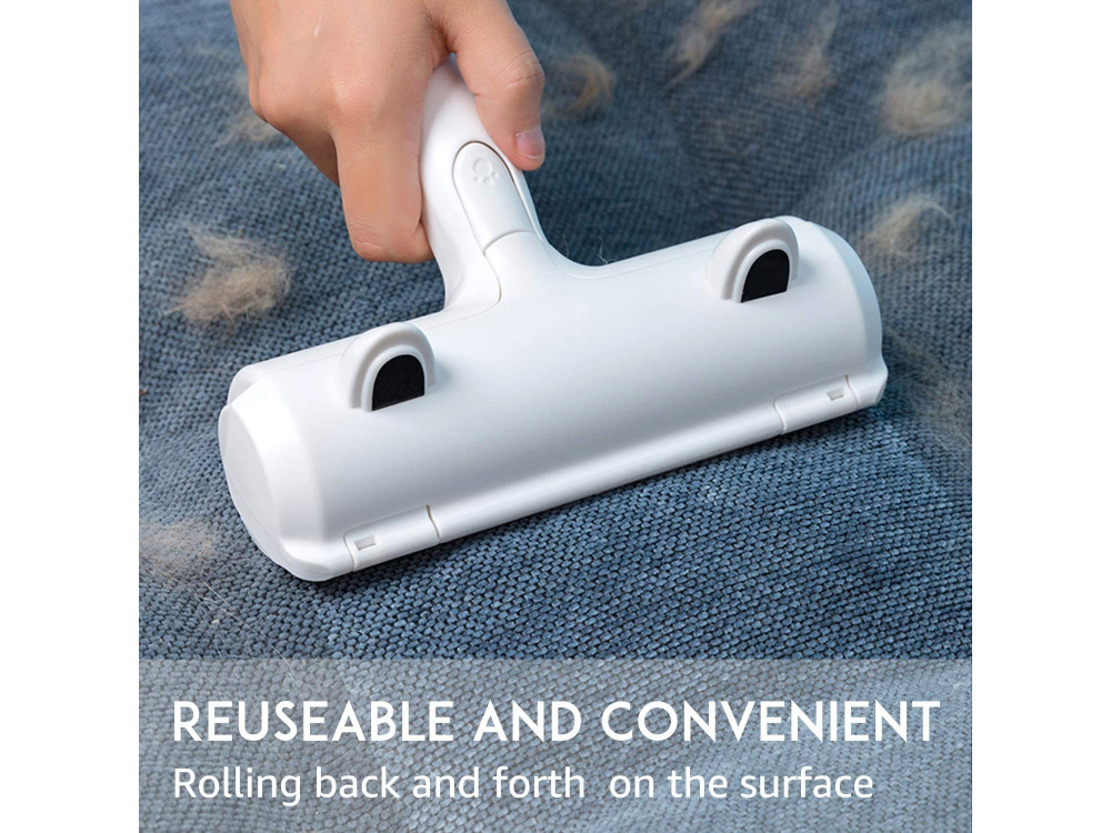 ACE2ACE Pet Hair Remover Roller, for Easy Removal of Hair from Fabrics, Furniture etc., White
