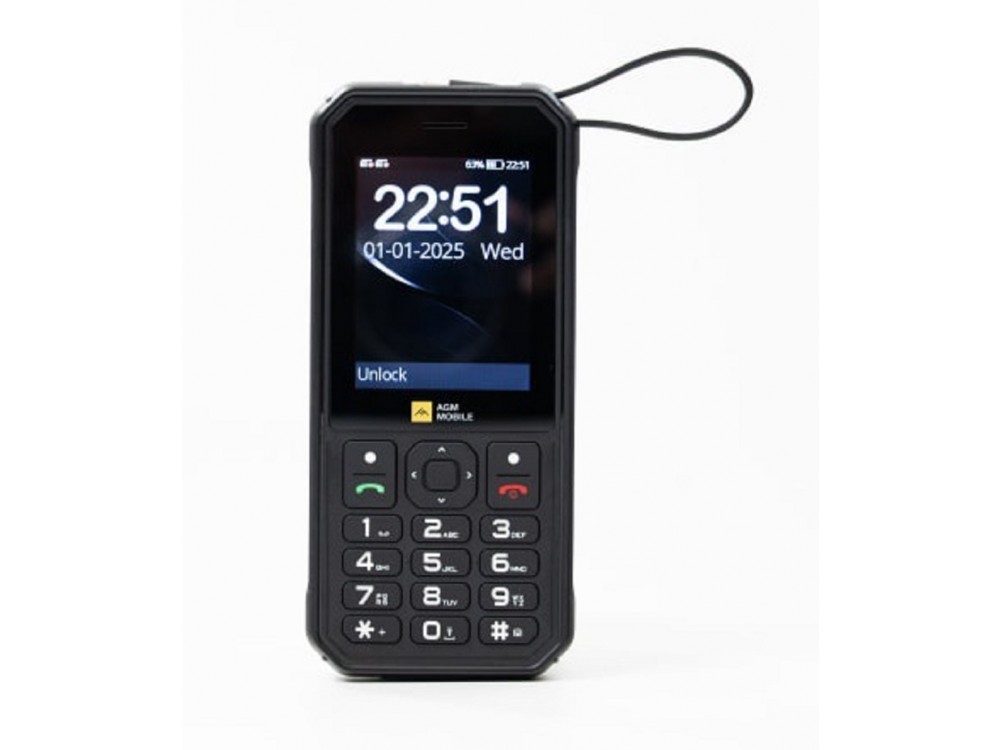 AGM M11 Αδιάβροχο κινητό τηλέφωνο IP68/IP69K, MIL-STD-810H, Dual SIM, 4G, Wi-Fi Hotspot, 4000mAh Battery, Black