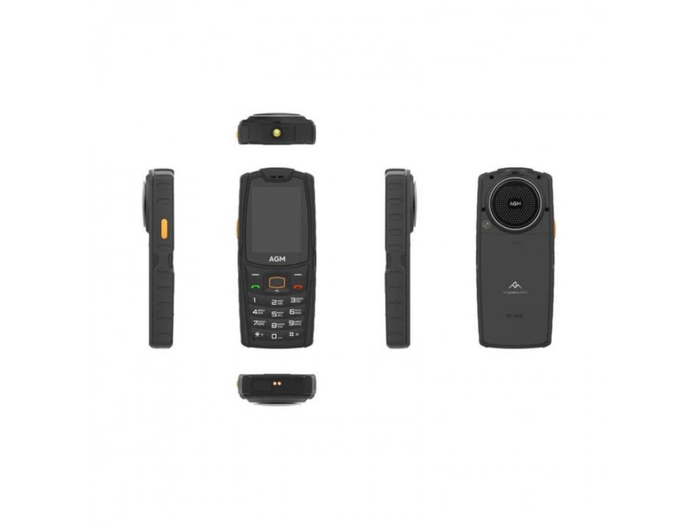 AGM M6 Black Waterproof Mobile Phone Drop Resistant IP68/IP69K, Dual Sim, 4G