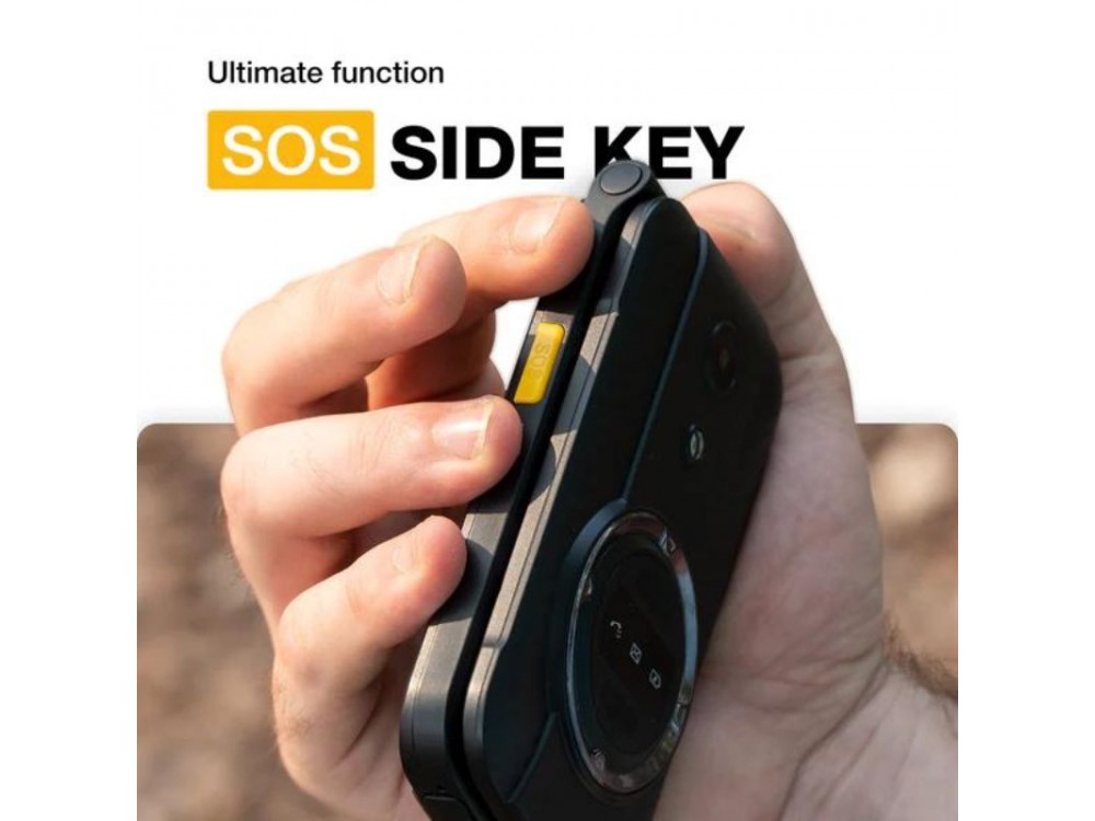 AGM M8 FLIP Waterproof mobile phone, MIL-STD-810H, Dual Sim, 2.8" screen, SOS compatible with hearing aids, Black