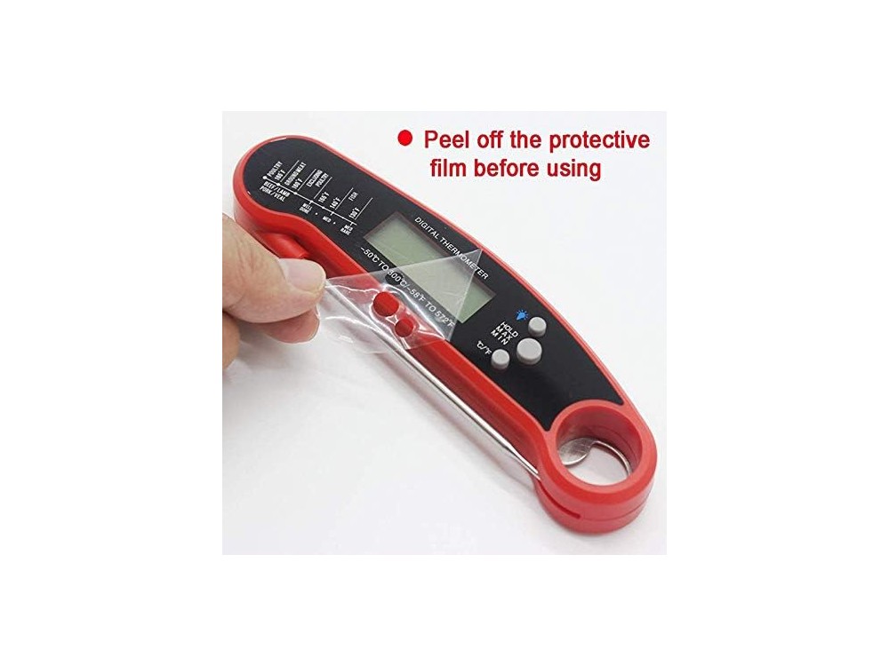 AJ Digital Meat Thermometer, Digital Cooking Thermometer with Spike and Illuminated Display